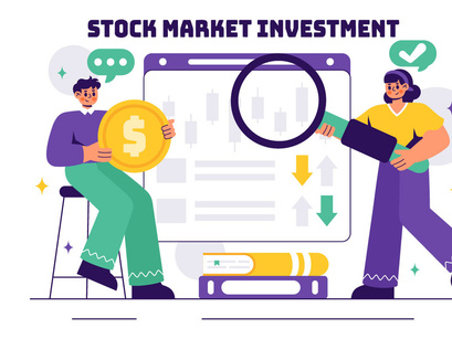 10 Stock Market Investment Illustration