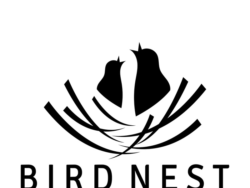 bird nest logo icon illustration design template, for bird farm, bird business, bird house, bird conservation with modern minimalist vector concept