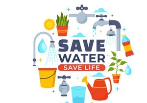 10 Water Saving Illustration