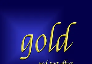 luxury gold text effect with 4 background color desgin design