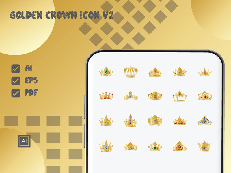 Golden Crown Icon V2