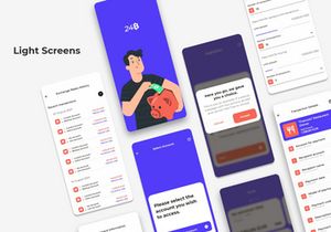 24B - FREE Complete Personal Bank UI Kit
