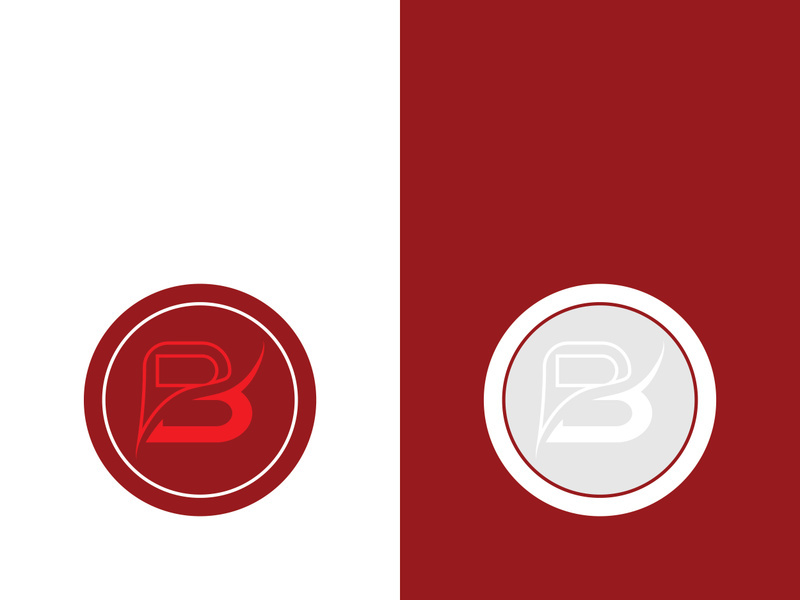 B letter logo template vector illustration