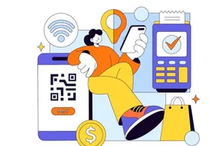 10 Merchant Services Vector Illustration