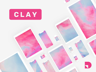 Clay—a free minimalist mockup kit for Apple devices