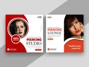 Piercing Shop Social Media Instagram Post Banner