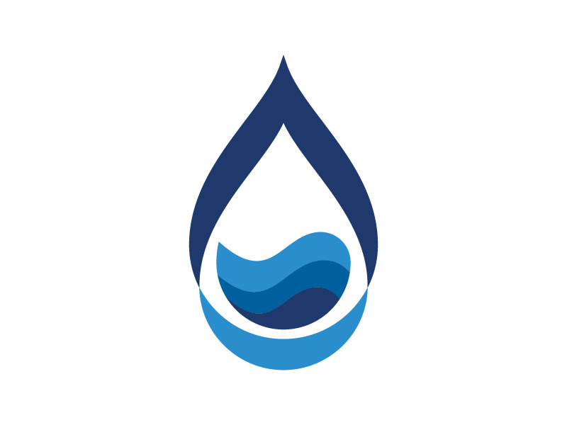 Water drop Logo illustration
