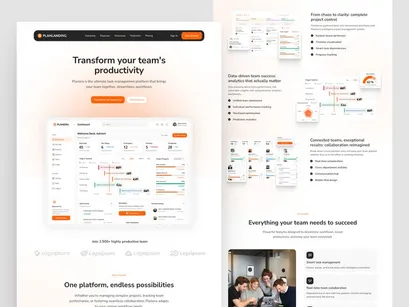 PlanLanding - Landing Page for Organized Productivity