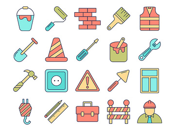 Construction Vector Freebie Icon Set preview picture