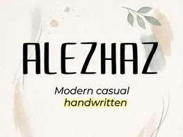 ALEZHAZ – Modern Casual Handwritten Font - (TTF) preview picture