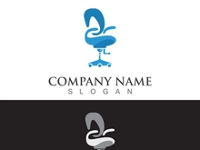 Chair furniture logo image creative design modern vector template
