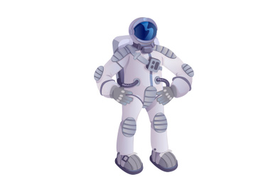 Spaceman cartoon vector illustration preview picture
