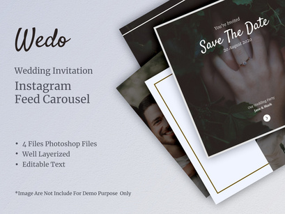 Wedo - Wedding Invitation Instagram Carousel
