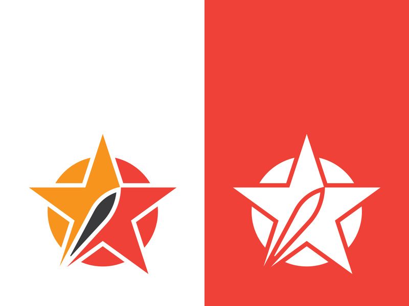 Star icon template vector illustration design