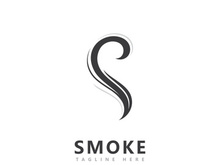 Smoke logo icon vector design inspiration
