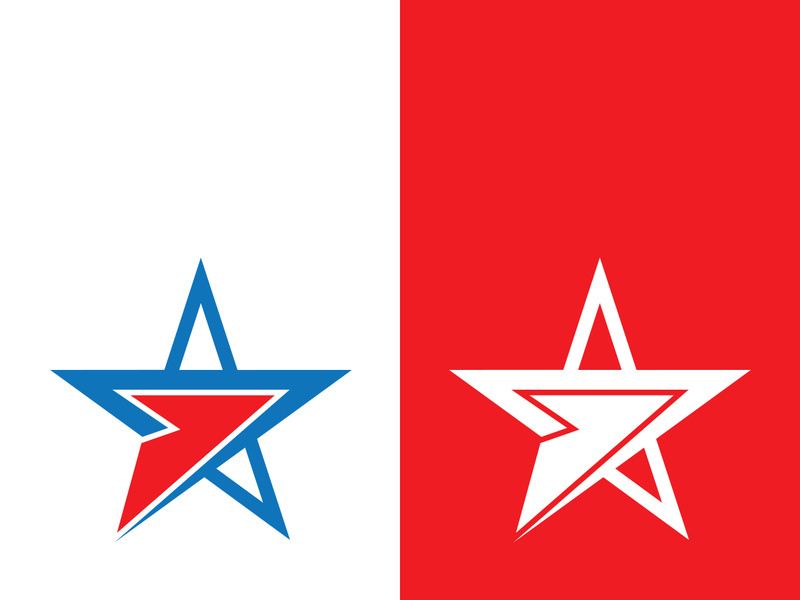 Star icon template vector illustration design