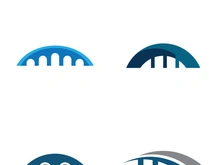 Bridge building Logo Design Template Vector Icon