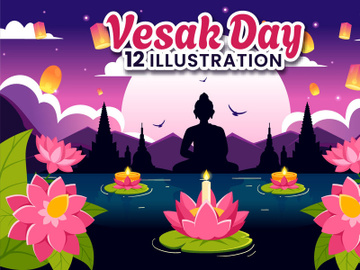 12 Vesak Day Celebration Illustration preview picture