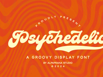 Psychedelic - Groovy Font preview picture