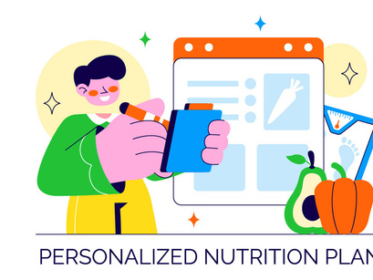 10 Personalized Nutrition Plan Illustration