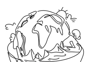 Flat Illustration Global Warming