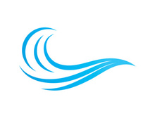 Water wave Logo design vector Template