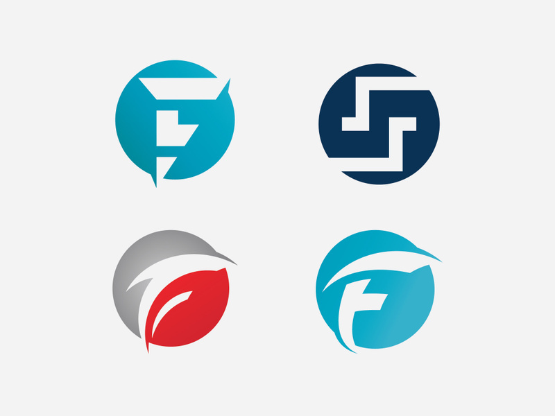 F letters logo and symbols