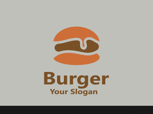 Burger beef logo design use restaurant business template vector image