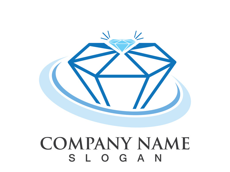 Diamond logo template vector icon illustration design