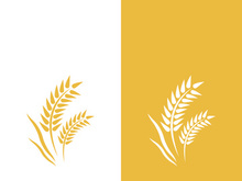 Wheat logo vector icon illustration design