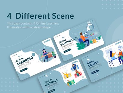 [Vol. 15] Online Learning - Landing Page Illustration