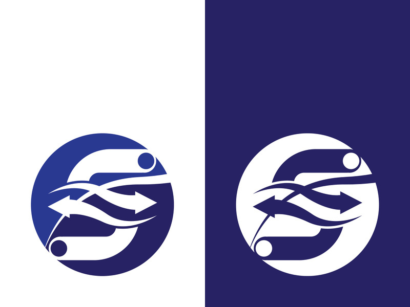 Business corporate S letter logo design vector