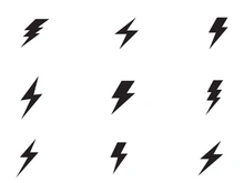 Strom Thunderbolt Template vector icon illustration design