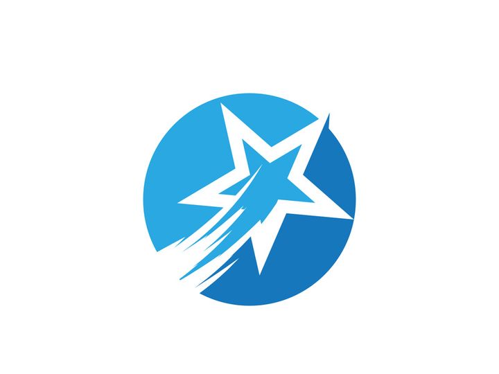 Faster Star Logo Template