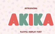 Akika - Playful Display Font