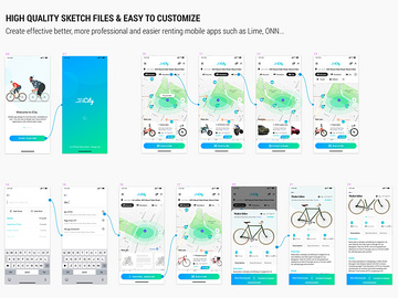 iCity - Rent bikes Mobile App preview picture