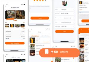 Gourmet - Food Delivery UI Kit for Adobe XD