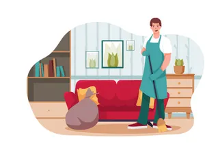 M135_Cleaning service Illustrations