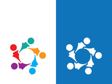 Community, network and social icon design template