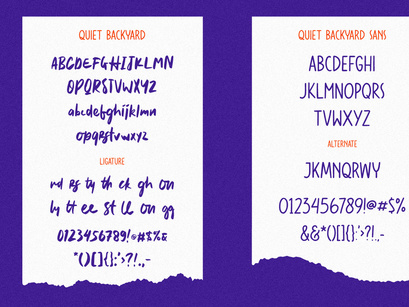 Quiet Backyard Font Duo