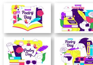 10 World Poetry Day Illustration