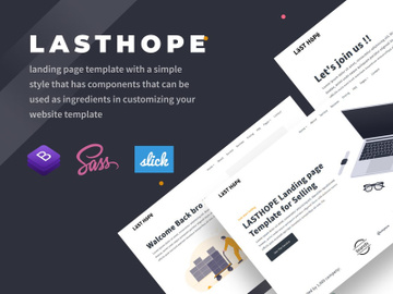 Last Hope Landingpage Template preview picture