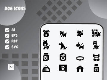 Dog Icon Set preview picture