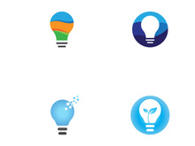 light bulb symbol vector design illustration