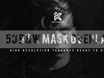 50 BW Mask Overlay Textures
