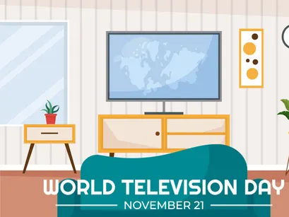 15 World Television Day Illustration