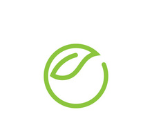 Logos of green Tree leaf ecology nature element vector