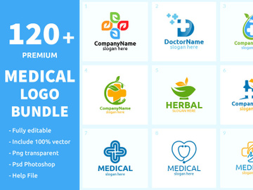 120+ Medical Logo Bundle preview picture