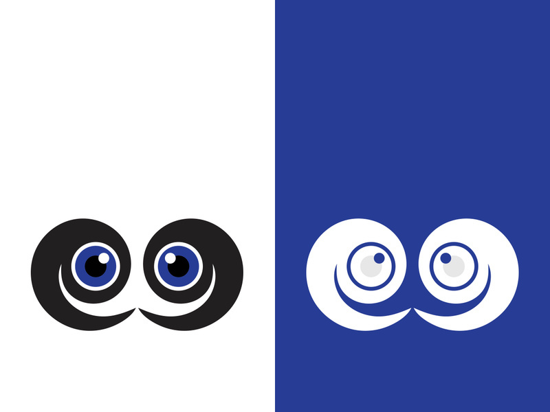 Branding identity corporate eye care vector logo design