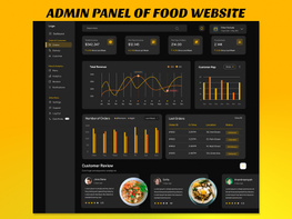 Food Website Admin Panel UI Design preview picture